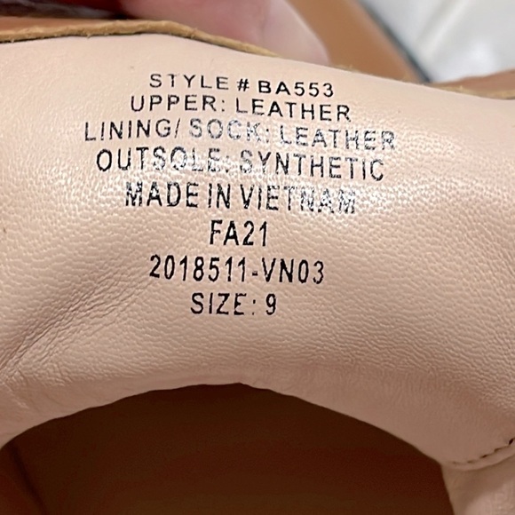 J. Crew GWEN lug-sole lace up  boots in polished leather sz 9 NEW BA553 - Picture 6 of 6